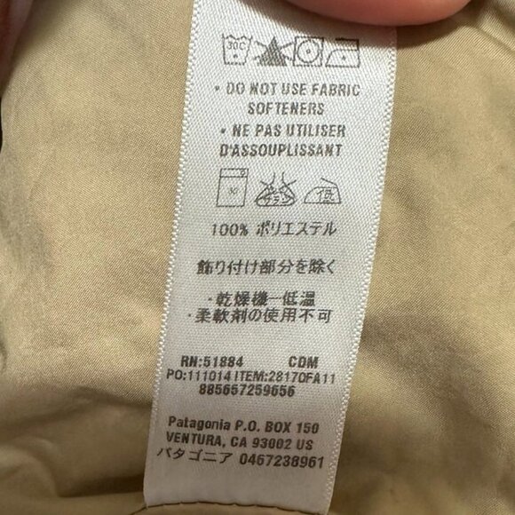 Vintage Men's‎ Patagonia Rain/Winter Jacket Size XL Tan Unique Wonderful Brand - Picture 8 of 11